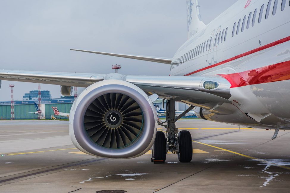 Przywitanie rządowego samolotu Boeing 737 (136)